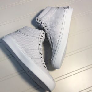 Leather jimmy Choo’s White high top belgravi